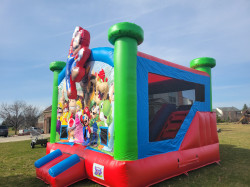 Mario Bounce House with Slide