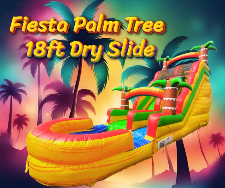 Fiesta Palm Tree 18ft Dry Slide