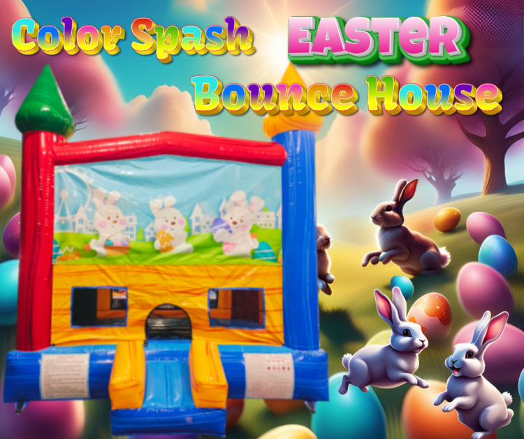 Color Splash Easter Bounce House