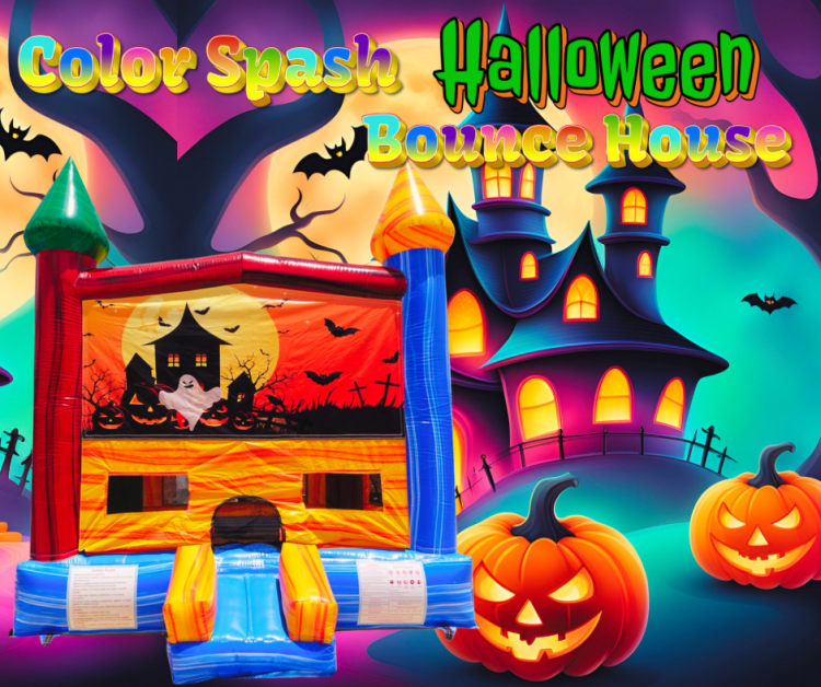 Color Splash Halloween Bounce House