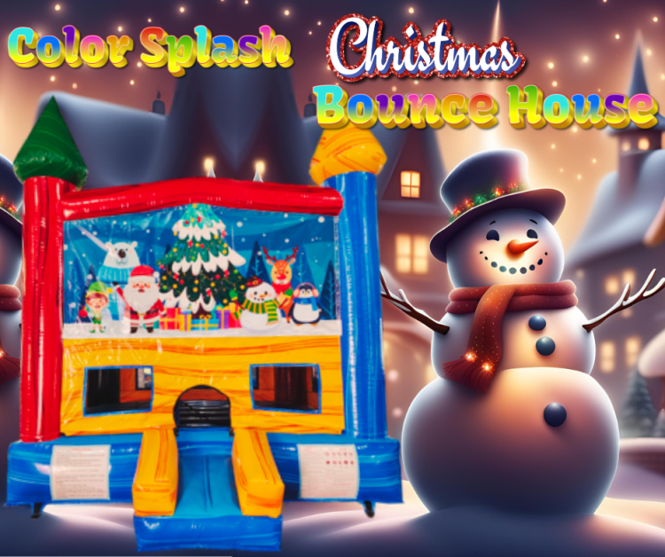 Color Splash Christmas Bounce House