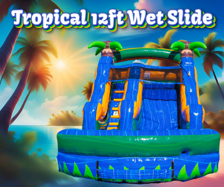 Tropical 12ft Wet Slide