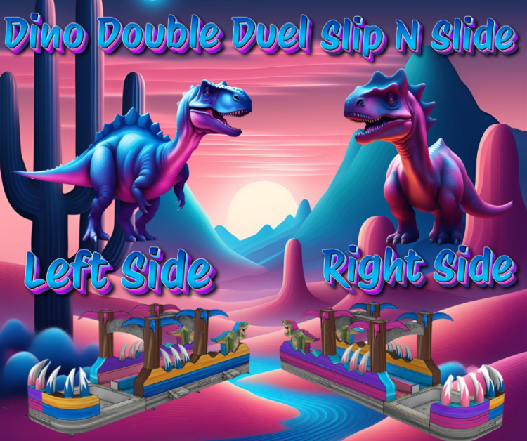 Dino Double Duel Slip N Slide