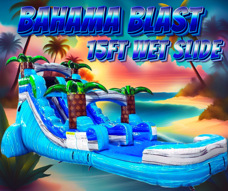 Bahama Blast 15ft Wet Slide