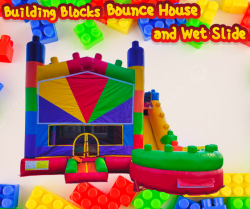 Building Blocks Bounce House & Wet Slide