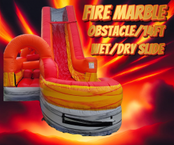 Fire Marble Obstacle/14ft Wet/Dry Slide