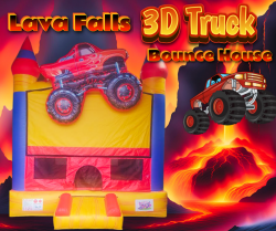 Lava Falls 3D Truck Bounce House