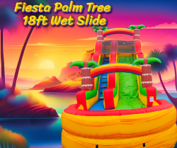 Fiesta Palm Tree 18ft Wet Slide