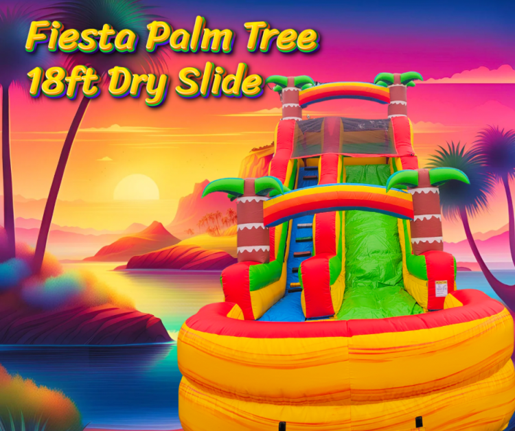 Fiesta Palm Tree 18ft Dry Slide