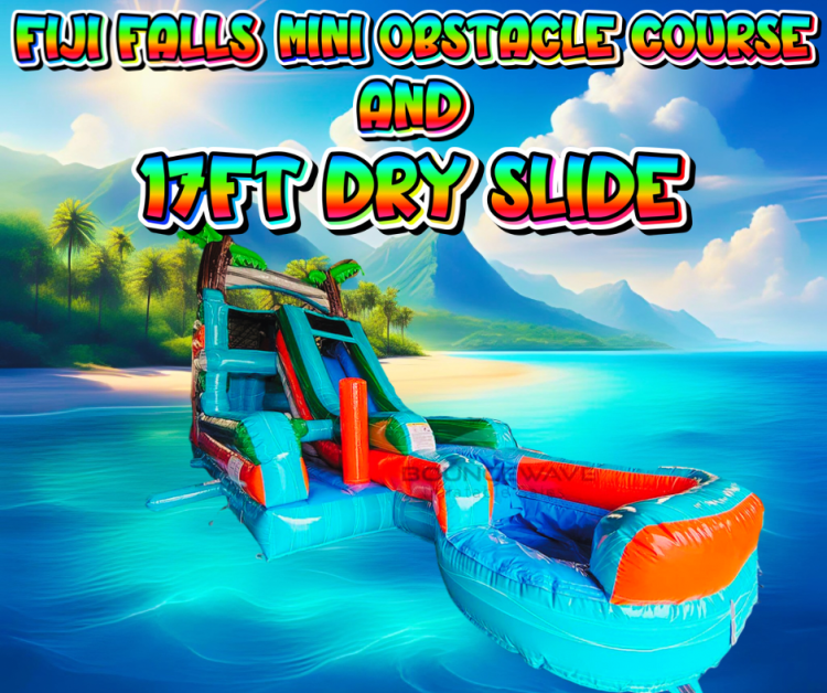 Fiji Falls mini obstacle course and 17ft Dry Slide Fiji Falls mini obstacle course and 17ft Dry Slide