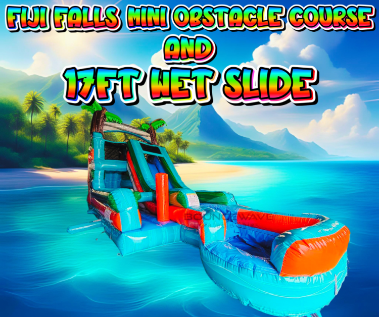 Fiji Falls mini obstacle course and 17ft Wet Slide Fiji Falls mini obstacle course and 17ft Wet Slide