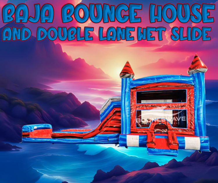 Baja Bounce House & Double Lane Wet Slide Baja Bounce House & Double Lane Wet Slide