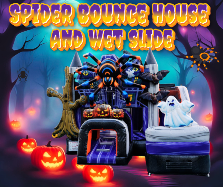 Spider Bounce House & Wet Slide