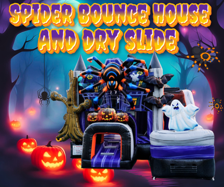 Spider Bounce House & Dry Slide