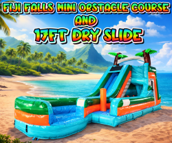 Fiji Falls mini obstacle course & 17ft Dry Slide Fiji Falls mini obstacle course & 17ft Dry Slide