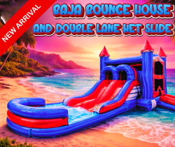 Baja Bounce House & Double Lane Wet Slide